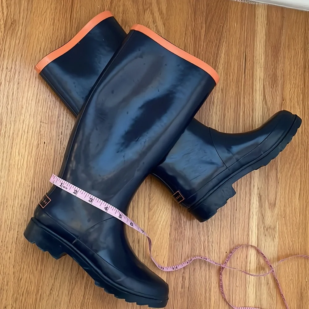 Marc jacobs navy blue rain boots